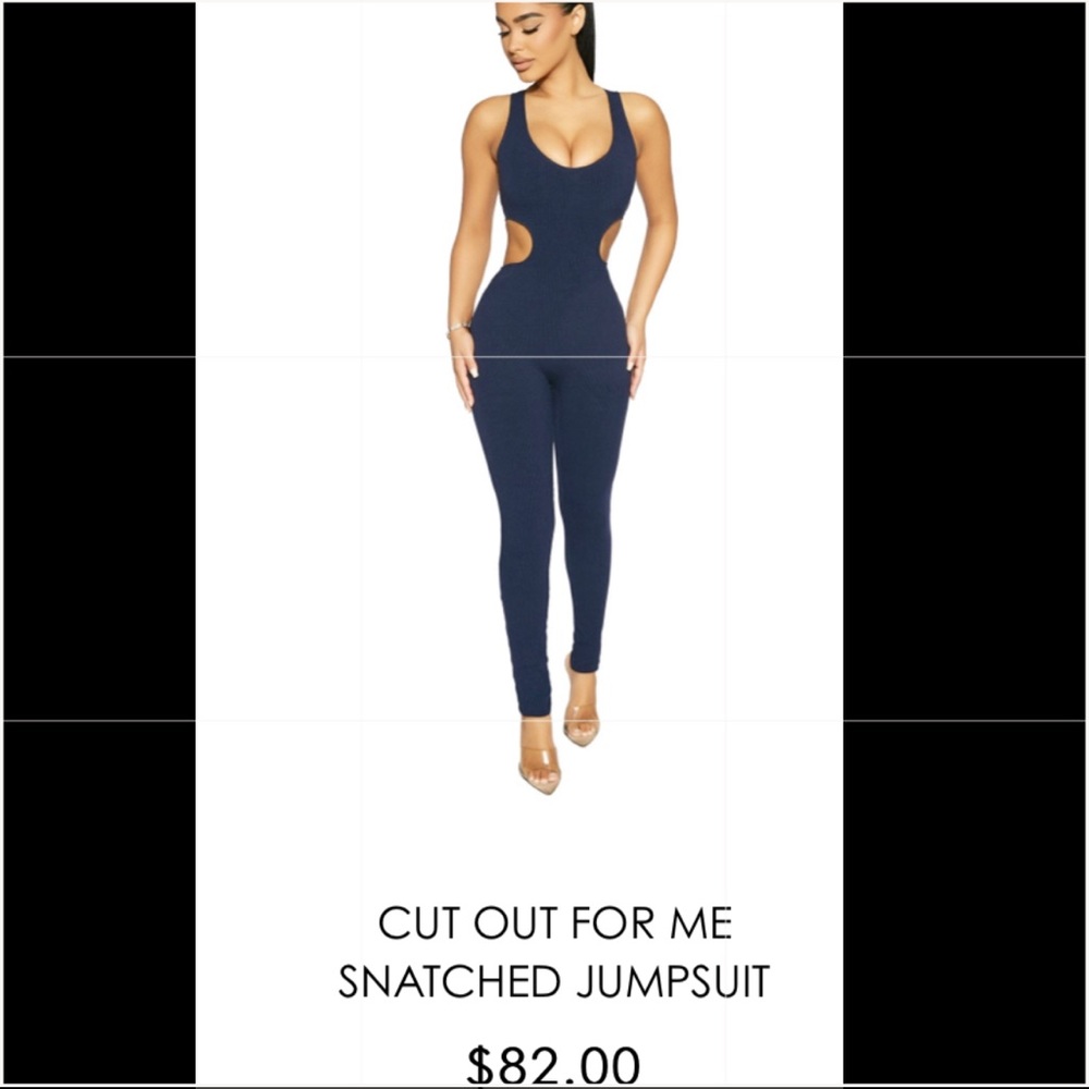 Brand new NW cut out for me snatched jumpsuit